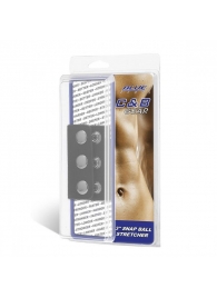 Чёрная утяжка на кнопках 100% PVC STRAP WITH METAL SNAP - BlueLine - купить с доставкой в Подольске