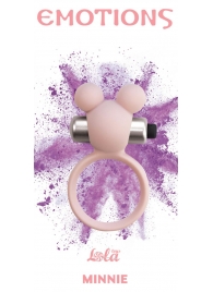Розовое эрекционное виброколечко Emotions Minnie Light pink - Lola Games - в Подольске купить с доставкой