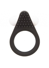 Чёрное эрекционное кольцо LIT-UP SILICONE STIMU RING 1 BLACK - Dream Toys - в Подольске купить с доставкой