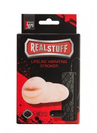 Мастурбатор-ротик с вибрацией REALSTUFF VIBRATING MASTURBATOR MOUTH - Dream Toys - в Подольске купить с доставкой