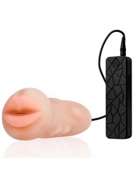Мастурбатор-ротик с вибрацией REALSTUFF VIBRATING MASTURBATOR MOUTH - Dream Toys - в Подольске купить с доставкой