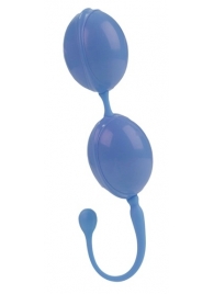 Голубые каплевидные вагинальные шарики L amour Premium Weighted Pleasure System - California Exotic Novelties