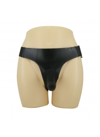 Страпон на эластичных ремнях Ultra Harness Les Dildo - 15 см. - Baile - купить с доставкой в Подольске