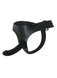 Страпон на эластичных ремнях Ultra Harness Les Dildo - 15 см. - Baile - купить с доставкой в Подольске