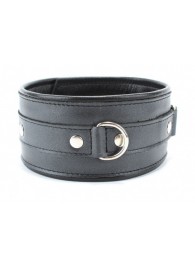 Ошейник из гладкой кожи - БДСМ Арсенал - купить с доставкой в Подольске