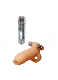 Телесная расширяющая насадка с петлей для мошонки - Pipedream - в Подольске купить с доставкой