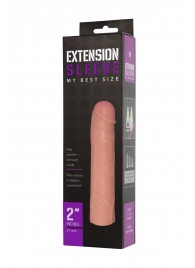 Насадка-удлинитель Extension sleeve телесного цвета - 18,5 см. - Sitabella - в Подольске купить с доставкой