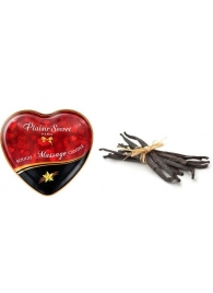 Массажная свеча с ароматом ванили Bougie Massage Candle - 35 мл. - Plaisir Secret - купить с доставкой в Подольске