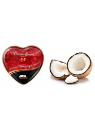 Массажная свеча с ароматом кокоса Bougie Massage Candle - 35 мл. - Plaisir Secret - купить с доставкой в Подольске