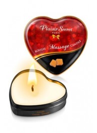 Массажная свеча с ароматом карамели Bougie Massage Candle - 35 мл. - Plaisir Secret - купить с доставкой в Подольске