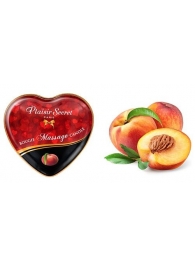 Массажная свеча с ароматом персика Bougie Massage Candle - 35 мл. - Plaisir Secret - купить с доставкой в Подольске