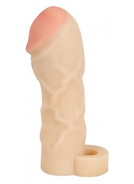 Закрытая удлиняющая насадка на пенис с подхватом мошонки T B Extension - Orion - в Подольске купить с доставкой