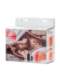 Двусторонний мастурбатор с вибропулей Satisfaction Babylicious - Lola Games - в Подольске купить с доставкой