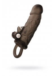 Чёрная насадка на пенис Toyfa XLover с вибрацией - ToyFa - в Подольске купить с доставкой