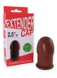 Коричневый латексный удлинитель пениса 2.5 in - Sitabella - в Подольске купить с доставкой