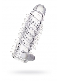 Насадка на пенис TOYFA A-Toys с вибропулей и шипами - 13,4 см. - A-toys - в Подольске купить с доставкой