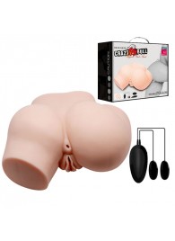 Телесный полуторс с двумя любовными тоннелями и вибрацией - Baile - в Подольске купить с доставкой