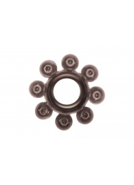 Чёрное эрекционное кольцо Rings Bubbles - Lola Games - в Подольске купить с доставкой