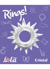 Прозрачное эрекционное кольцо Rings Cristal - Lola Games - в Подольске купить с доставкой