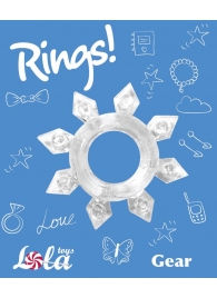 Прозрачное эрекционное кольцо Rings Gear - Lola Games - в Подольске купить с доставкой