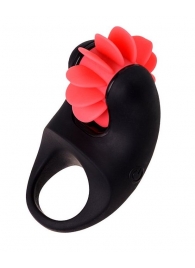 Чёрно-красное эрекционное виброкольцо Erotist - Erotist Adult Toys - в Подольске купить с доставкой