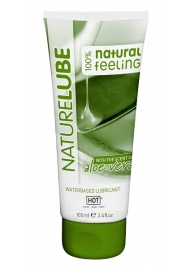 Лубрикант на водной основе NatureLube с алоэ вера - 100 мл. - HOT - купить с доставкой в Подольске