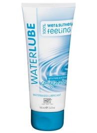 Лубрикант на основе чистой родниковой воды WaterLube - 100 мл. - HOT - купить с доставкой в Подольске