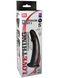 Чёрная насадка PLATINUM BENT 1 - LOVETOY (А-Полимер) - купить с доставкой в Подольске