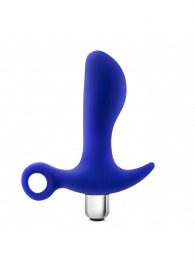 Синий стимулятор простаты с ручкой-кольцом Performance Prostimulator 02 - Blush Novelties - в Подольске купить с доставкой