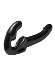 Чёрный безремневой страпон Revolver - XR Brands - купить с доставкой в Подольске