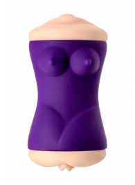 Двухсторонний мастурбатор JOS YARA в фиолетовой колбе - JOS - в Подольске купить с доставкой