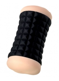 Двухсторонний мастурбатор JOS JANICE в черном цилиндре - JOS - в Подольске купить с доставкой