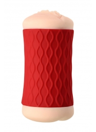 Двухсторонний мастурбатор JOS  NADIN в красном цилиндре - JOS - в Подольске купить с доставкой