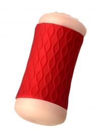 Двухсторонний мастурбатор JOS  NADIN в красном цилиндре - JOS - в Подольске купить с доставкой