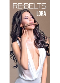 Кляп-трензель Lora с металлическими кольцами - Rebelts - купить с доставкой в Подольске