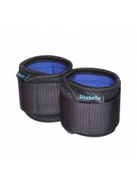 Неопреновые черно-синие наручники - Sitabella - купить с доставкой в Подольске