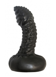 Чёрный анальный плаг с пупырышками для стимуляции простаты - 9,5 см. - LOVETOY (А-Полимер) - в Подольске купить с доставкой