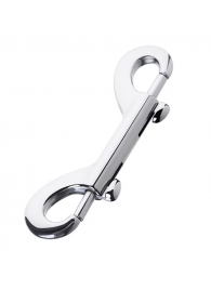 Серебристый двухсторонний карабин TOYFA Metal - ToyFa - купить с доставкой в Подольске