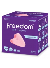 Женские гигиенические тампоны без веревочки FREEDOM normal - 3 шт. - Freedom - купить с доставкой в Подольске