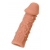 Телесная реалистичная насадка KOKOS Extreme Sleeve 06 с дополнительной стимуляцией - 12,7 см. - KOKOS - в Подольске купить с доставкой