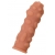 Телесная реалистичная насадка KOKOS Extreme Sleeve 11 с дополнительной стимуляцией - 12,7 см. - KOKOS - в Подольске купить с доставкой
