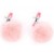 Зажимы для сосков с розовым пушком - Notabu - купить с доставкой в Подольске