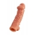 Телесная насадка на фаллос с отверстием для мошонки EXTREME SLEEVE - 15,6 см. - KOKOS - в Подольске купить с доставкой