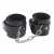 Черные оковы на ноги Obey Me Leather Ankle Cuffs - Chisa - купить с доставкой в Подольске