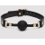 Черный кляп-шар Bound to You Faux Leather Ball Gag - Fifty Shades of Grey - купить с доставкой в Подольске
