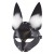 Черная маска  Зайка  с меховыми ушками - Sitabella - купить с доставкой в Подольске