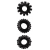 Набор из 3 черных эрекционных колец SET OF 3 COCKRINGS - Dream Toys - в Подольске купить с доставкой
