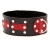 Чёрно-красный ошейник с клёпками - БДСМ Арсенал - купить с доставкой в Подольске