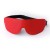 Красная кожаная маска на глаза на резиночке - Sitabella - купить с доставкой в Подольске