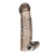 Дымчатая насадка на пенис с вибрацией  Vibrating Penis Enhancing Sleeve Extension - 13,3 см. - BlueLine - в Подольске купить с доставкой